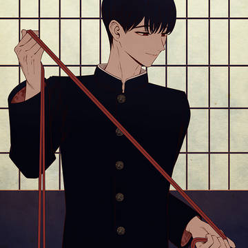 original, creation, male school uniform with stand-up collar / 縄