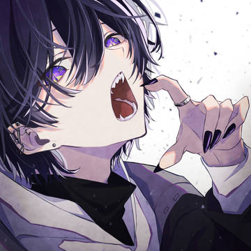 original, boy, black hair / 「…ガオ～…なんちゃって。」