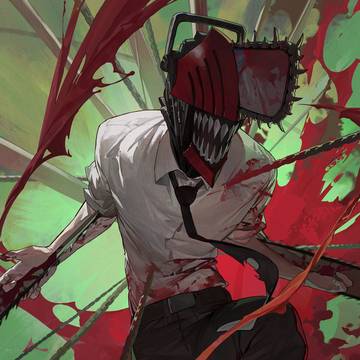 Chainsaw Man, Denji (Chainsaw Man), looks official / 76日目,チェンソーマン