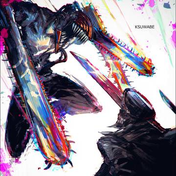 Chainsaw Man, Samurai Sword (Chainsaw Man), Denji (Chainsaw Man) / チェンソーマンVSサムライソード
