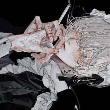original, creation, illustration / 白髪メイド