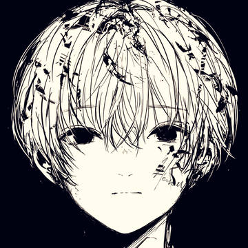 original, boy, doodle / 黒