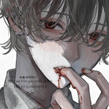 original, illustration, blood / 無題