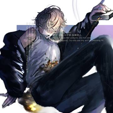 Skeb, liquor, cigarette / 【skeb】タバコ、酒、笑顔