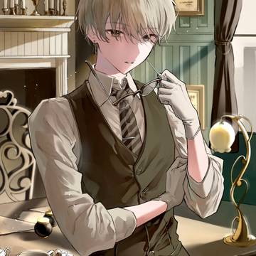 original, creation, boy / 「ご用件は？」