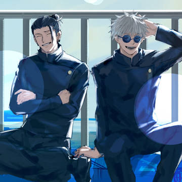 Jujutsu Kaisen, Suguru Geto, Satoru Gojo / 青の