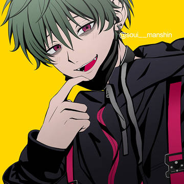 original character, original, original male character / 擬態💚