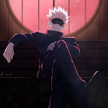 Satoru Gojo, Jujutsu Kaisen, Jujutsu Kaisen 100+ bookmarks / Satoru Gojo - Red and Blue