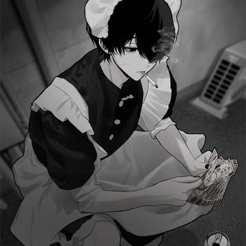 original, creation, original male character / ﾒｲﾄﾞさんの裏側