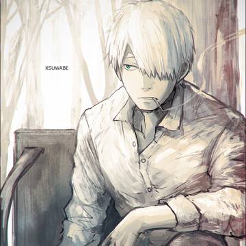 mushishi, Ginko, smoking / ギンコ