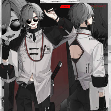 original, creation, original male character / 90日目.怠惰な記録係さん