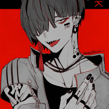 original, one eye covered, piercing / 摩訶釈迦