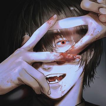 creation, original, black hair / 無題