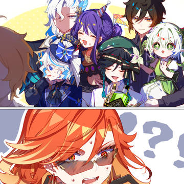 Venti (Genshin Impact), Raiden Shogun, Zhongli / 「「「「「「遊びにきた」」」」」」