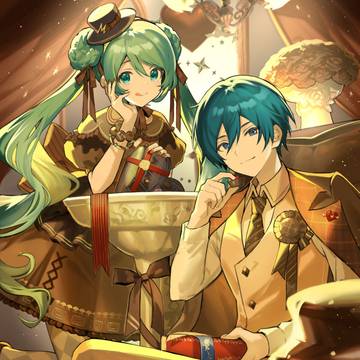 hatsune miku, VOCALOID, KAITO / バレンタインミクとKAITO