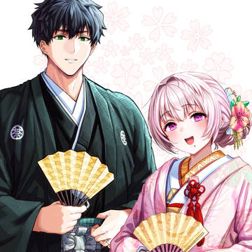 original, The State of a Certain Wife, creation / 和装ウェディングな夫婦【特別イラスト】