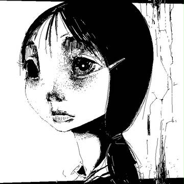 art, original, black&white / 悲哀