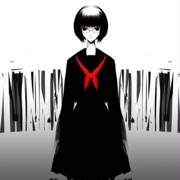 sailor uniform, glasses, bob cut / okkapa