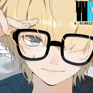 creation, boy, blonde hair, blue eyes / 炉路