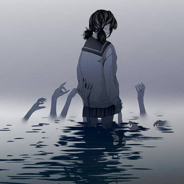 original, sailor uniform, lake / 眠るにはまだ浅い