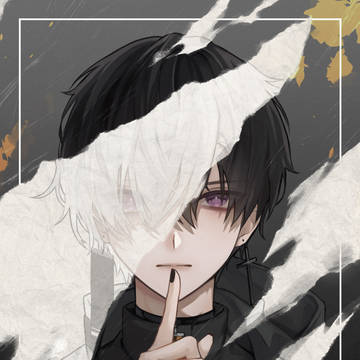boy, creation, original illustration / 表裏一体