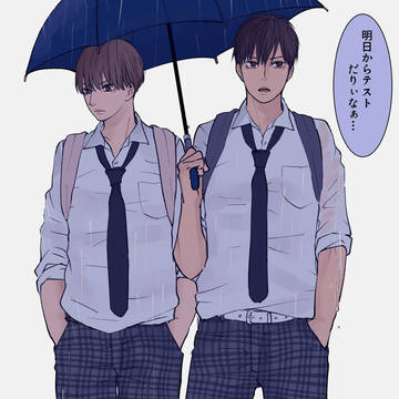 boys love, original bl, male high school student / 【キュンDK】雨の日