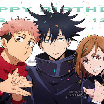 Jujutsu Kaisen, Megumi Fushiguro, Yuji Itadori / めぐ誕2022