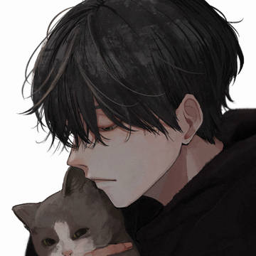 boy, cat, Original / ねこのひ