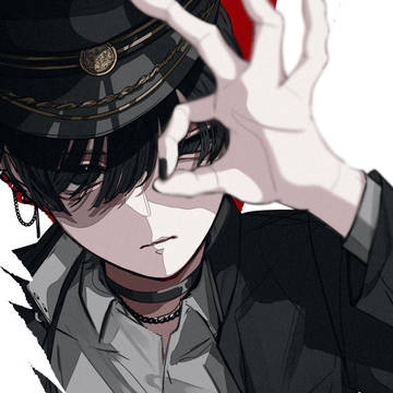 original, black hair, boy / 覗