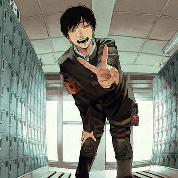 original male character, male school uniform with stand-up collar, creation / ぶい