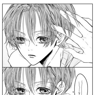 original, original bl, boys love / 髪どかして頬にふれてのチュウ