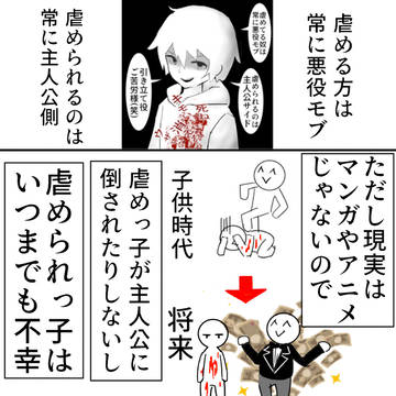 satire, depression, psycho / 三次元の元いじめられっ子