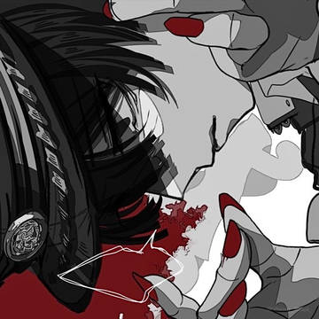 piercing, black hair, boy / 苛苛