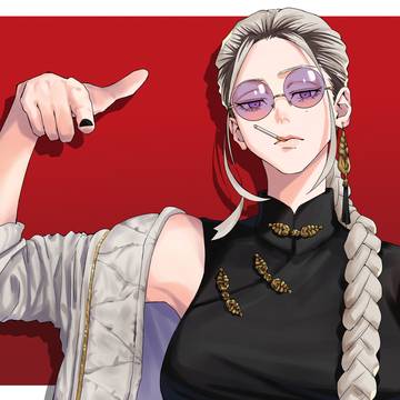 Gokuraku District, sunglasses, braid / Tao