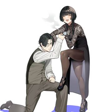 original, Oriko Ariadani, black stockings / 変な刑事・織子さん（８・９・１０月号）