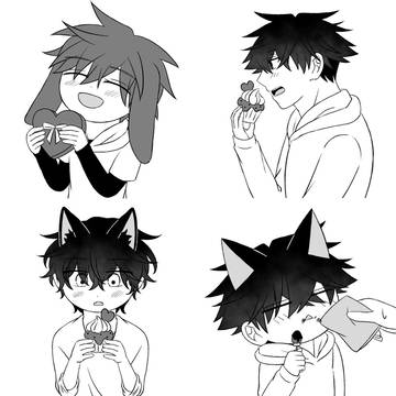 original bl / Chocoboxお礼絵まとめ / December 25th, 2023