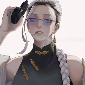 Gokuraku District, cool, glasses / Tao-san