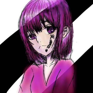 original, illustration / ほっぺたの日本列島もどきは顔に跳ねた墨汁です / January 8th, 2024
