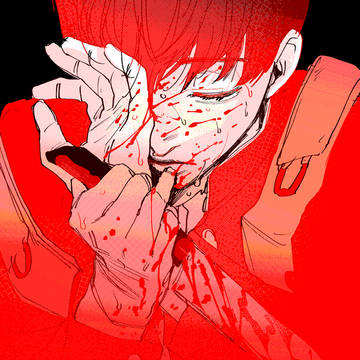 original, red and black, original 5000+ bookmarks / 創作・・・・