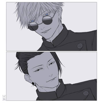 Satoru Gojo, Suguru Geto, doodle / 無題
