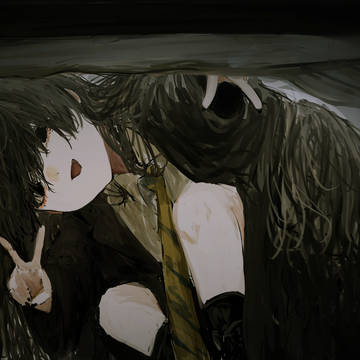 original, girl, mole under the eye / 無題