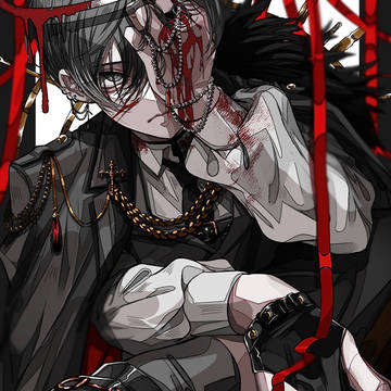 original, piercing, black hair / ✝️