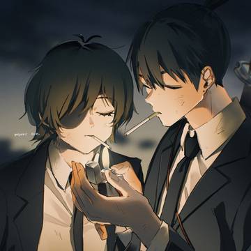 illustration, Chainsaw Man, fanart / 一服