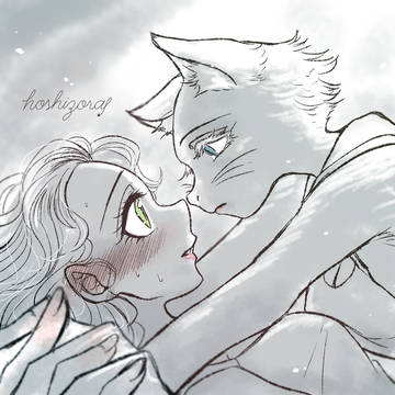 original, yuri, non-human / 猫の日