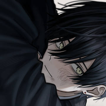 Illust, illustration, black hair / 何