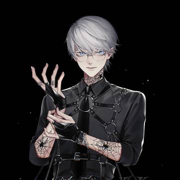 original, glasses boy, putting on gloves / spider