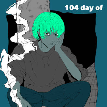 pixivRain2024, illustration, original / 104日の憂鬱