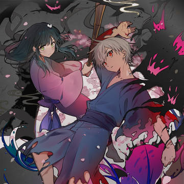 PR, work illustration, beautifully sad / 千夜と月湖