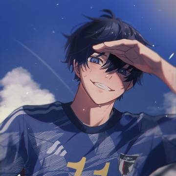 Yoichi Isagi, sweating / プロif 潔世一 / July 30th, 2024