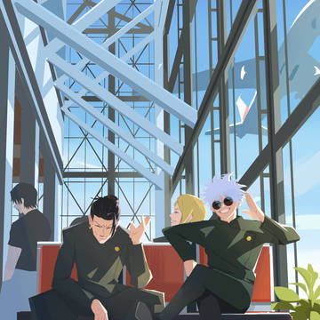 Jujutsu Kaisen, Satoru Gojo, Suguru Geto / Airport